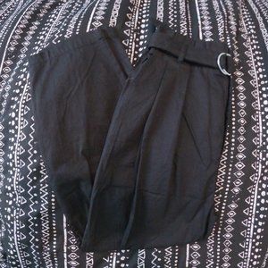 Forever21 The Jackie Paperbag Waist Belted Pants